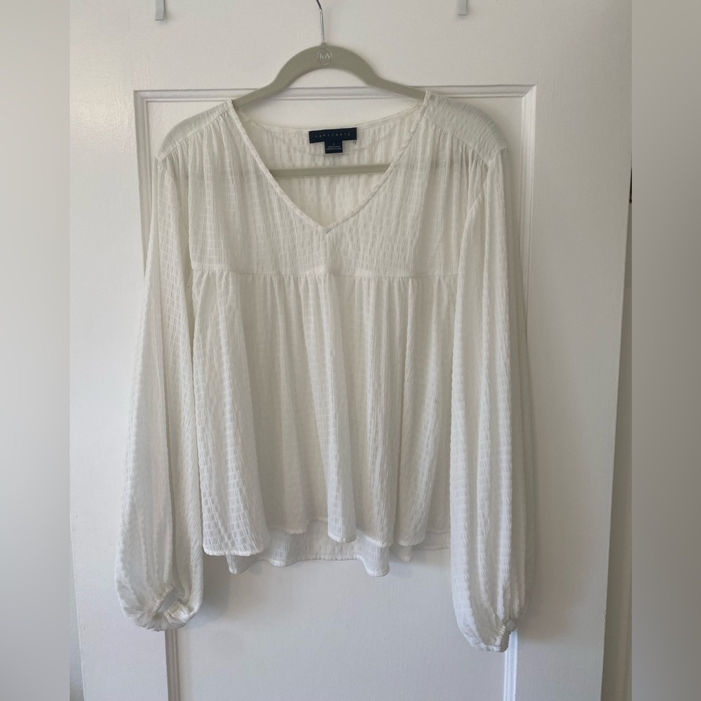 White Billowy Top by Sanctuary
